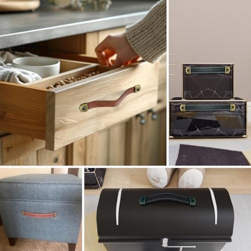 Premium Leather Cabinet Handles