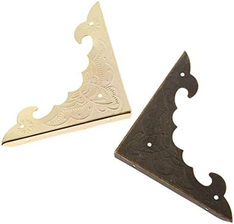 4-Piece Metal Corner Protectors -antique BronzeGold