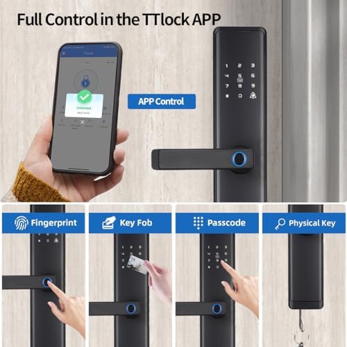 Sophies Smart Deadbolt Lock with Bluetooth Fingerprint