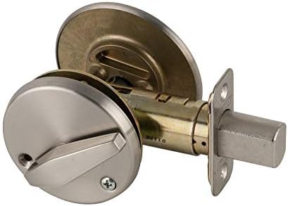 SCHLAGEBrilliant 20-Inch Deadbolt with Use Indicator Polished Brass Key Lock