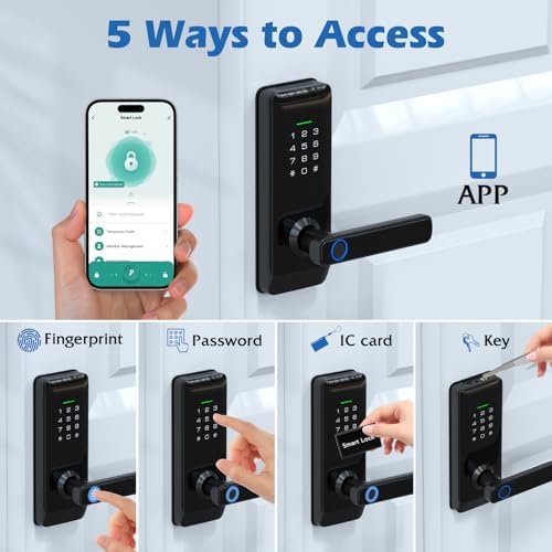 Pothunder Smart Keypad Door Lock with Handle