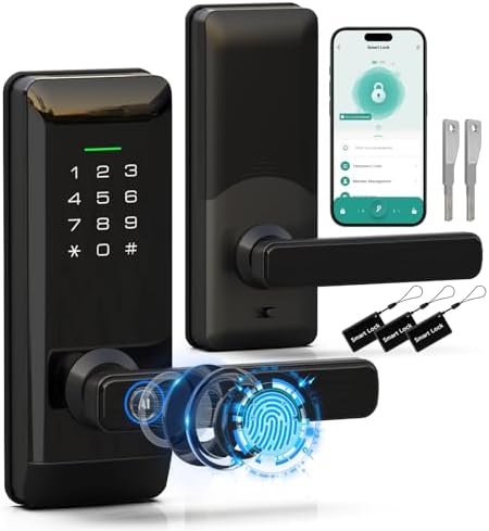 Pothunder Smart Keypad Door Lock with Handle