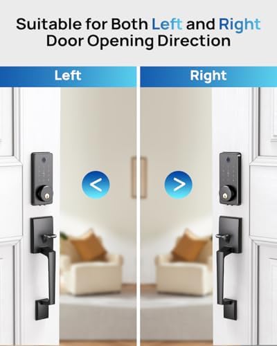 Wi-Fi Front Door Lock Set with Fingerprint and Smart App Control