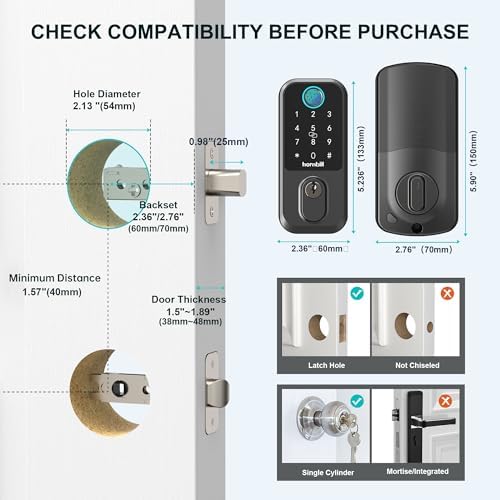 Hornbill Keyless Entry Smart Lock Door