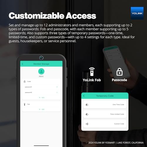 YoLink Smart Deadbolt Lock with Keyless Entry and App Control