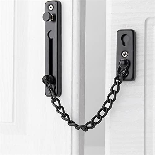 Stainless Steel Door Chain Lock with Screws and Anti-Theft Spring Latch
