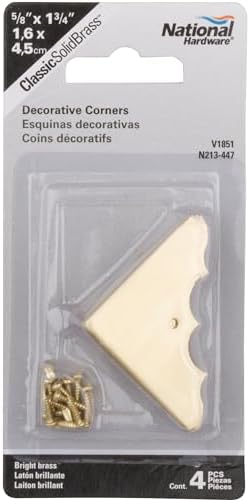 4PK 58 Brass Corner Pack of 4