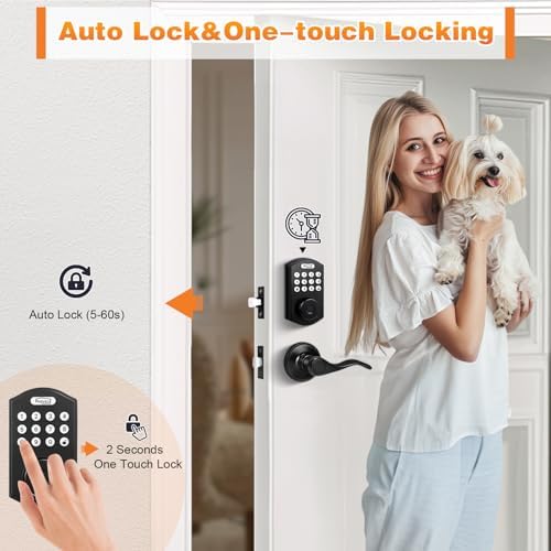 Keyless Entry Door Lock with Handle
