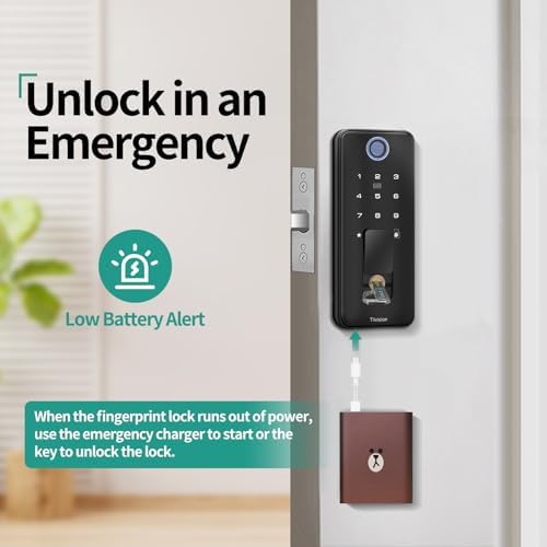 Tilvision Smart Door Lock with Fingerprint Keypad
