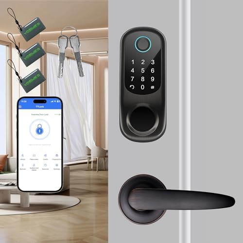 Fingerprint App Door Lock Set for Front Doors