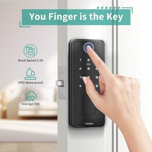 Tilvision Smart Door Lock with Fingerprint Keypad