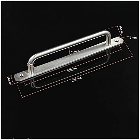 Stainless Steel Door Handles Pair - Pull Push - Barn Door Hardware