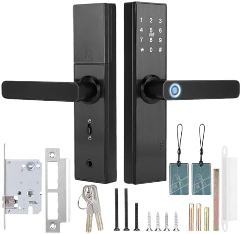 Qivine Smart Deadbolt with Fingerprint Entry