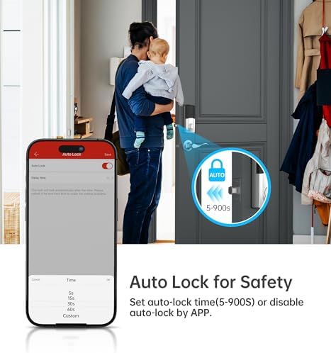 HEANTLE 8-in-1 Smart Front Door Lock Set