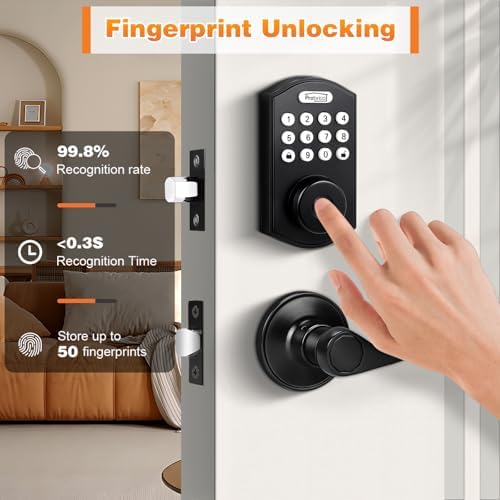 Keyless Entry Door Lock with Handle