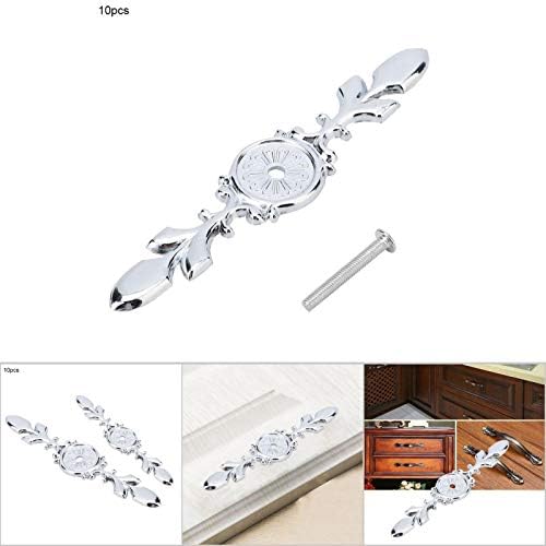 Lukonic 10-Piece Retro Zinc-Alloy Cabinet Handle Backplate Set