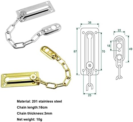 Durable Smooth Door Lock with Chrome Finish