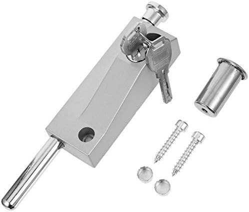 Switch Alloy Deadbolt System for Automatic Silver Steel Doors