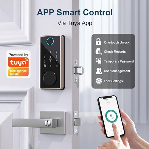 ENOKER Smart Deadbolt Fingerprint Door Lock Enhanced Security Convenience