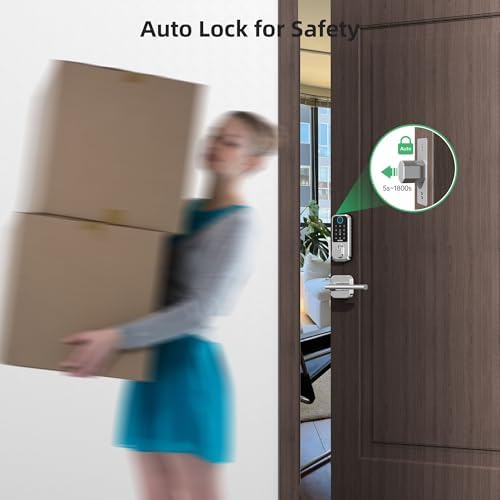 NUTOMO Keyless Entry Door Lock Set with Fingerprint and Alexa