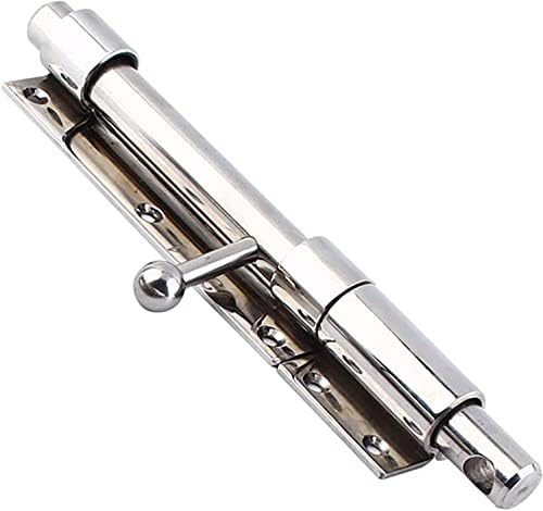 ZLOCYIVHE 8-inch Surface Mounted Sliding Door Lock Stainless Steel