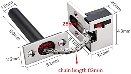 AMAZWI Zinc Alloy Door Lock with Locking Mechanism
