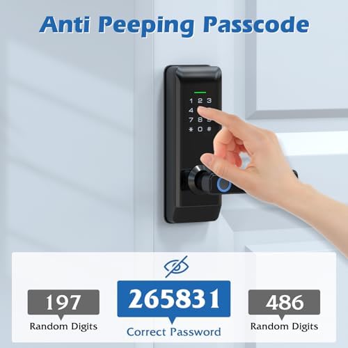 Pothunder Smart Keypad Door Lock with Handle