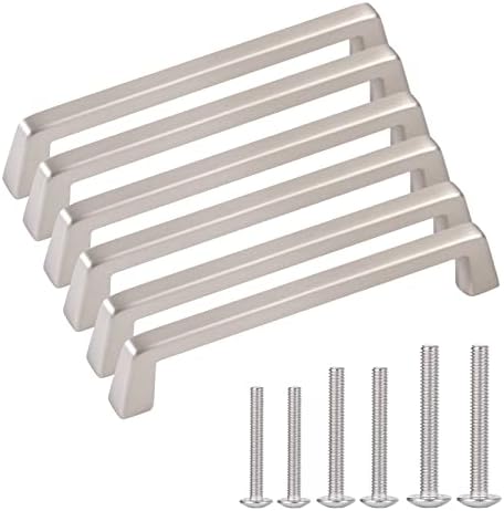 6-Piece Stainless Steel Cabinet Handles Set