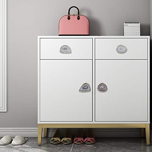 Durable Luxury Agate Slice Cabinet knobs for Dressers wardrobes