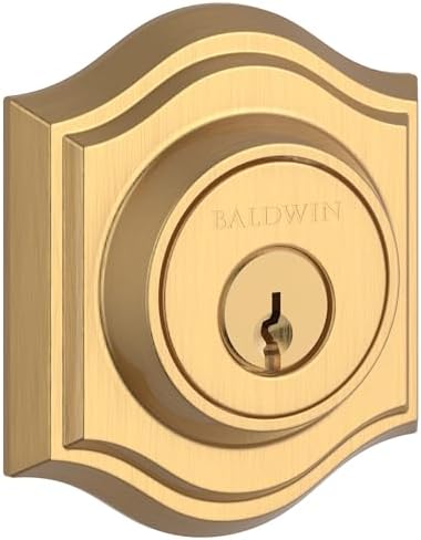 Baldwin SCTAD Traditional Arch Single Cylinder Keyed Entry Deadbolt - Secure Entry