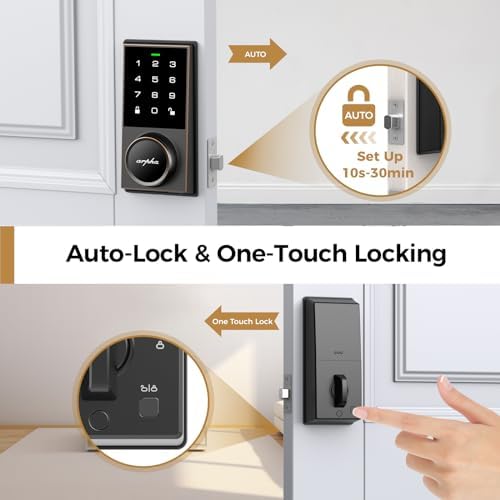 ARPHA Keyless Entry Door Lock with 50 Codes and 16 Passwords