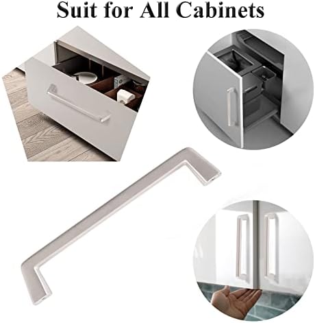 6-Piece Stainless Steel Cabinet Handles Set