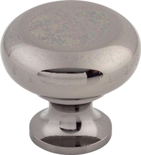Top Knobs Somerset II Collection 1-14 Flat Faced Knob Black Nickel