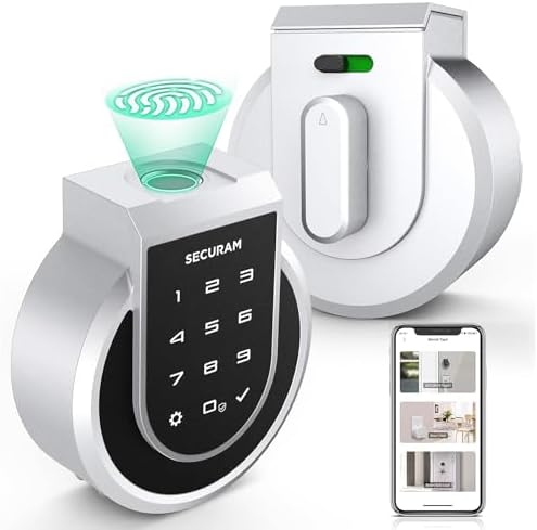 Touch Fingerprint Smart Lock - Keyless Entry Door Lock with AlexaGoogle Voice Control