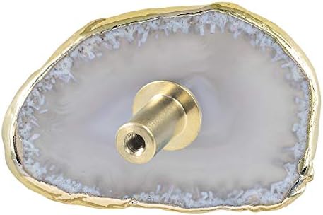 Durable Luxury Agate Slice Cabinet knobs for Dressers wardrobes
