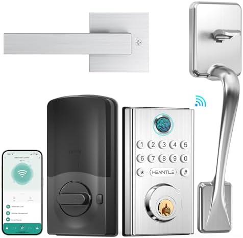 HEANTLE Smart Deadbolt Effortless Door Lock with Alexa Google Assistant