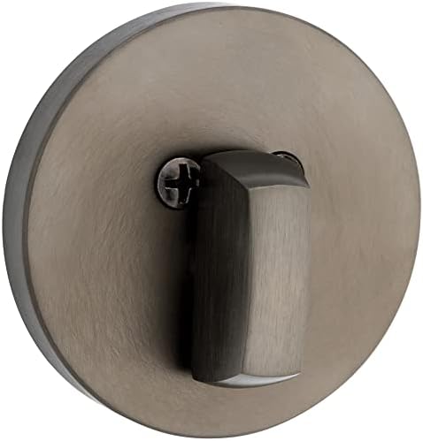 Baldwin Deadbolt Set - Enhanced Contemporary Polished Brass No Lacquer Keyed E