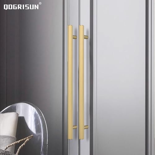 QOGRISUN Solid Brass Cabinet Pulls