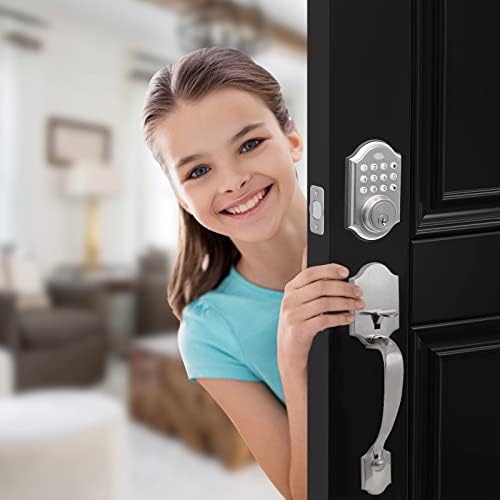 Easy Front Door Lock with Keyless Entry for Safe Secure Access