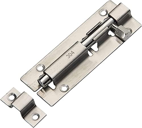 Durable Door Lock - Surface Mounted Sliding Deadbolt Locks Set of 4