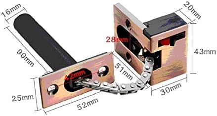 AMAZWI Zinc Alloy Door Lock with Locking Mechanism