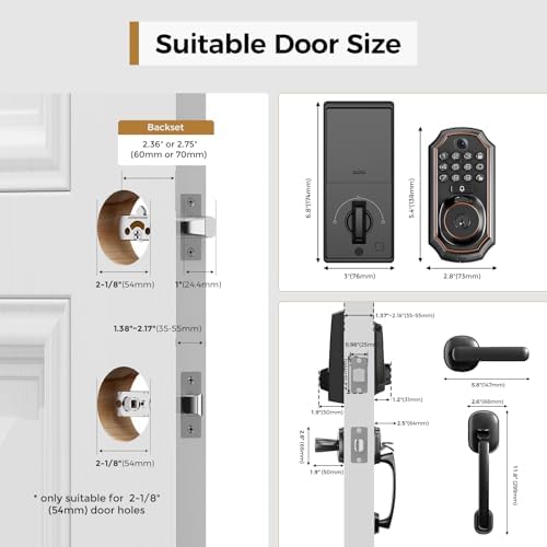 Smart Deadbolt with Camera Fingerprint Entry