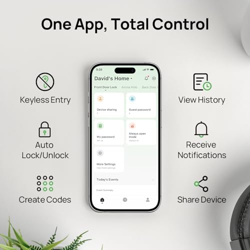 Secure Smart Deadbolt with Alexa Apple Support