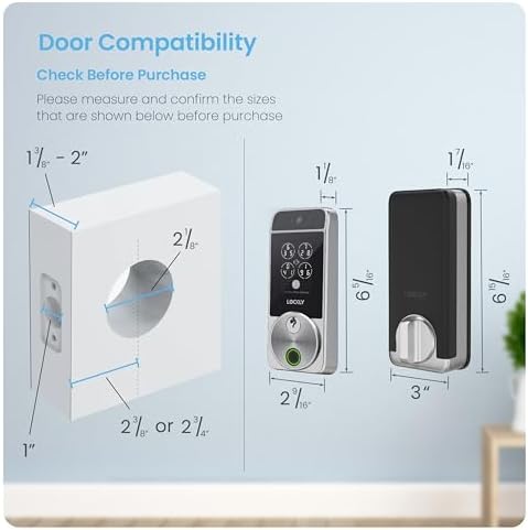 Lockly Visage Zeno Series Smart Door Lock with Face Fingerprint Entry