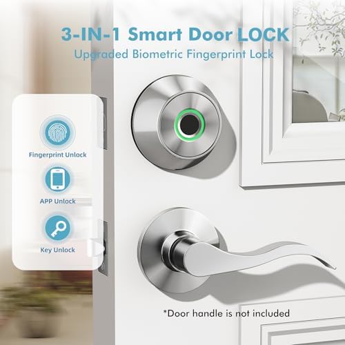 Smart Deadbolt with Fingerprint App Unlock