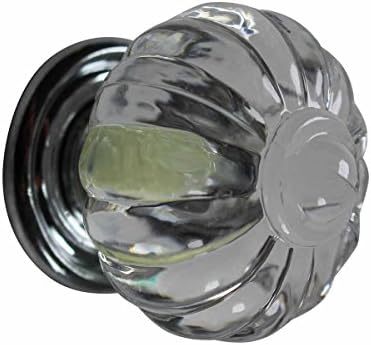 Renovators Supply Clear Acrylic Drawer Knobs Chrome Backplate 1 14 Inch