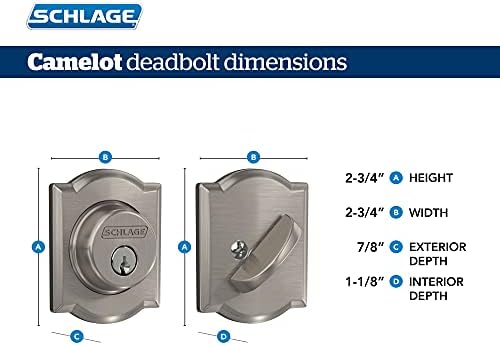 Secure Entry Deadbolt with Camelot Trim