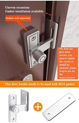 Effortlessly Secure stainless steel Door Lock Bolt ZLOCYIVHE 90-Degree Design