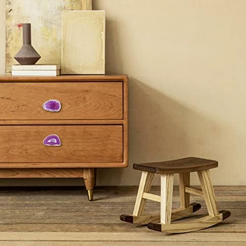 Rockcloud Decorative Agate Slice Drawer Knobs