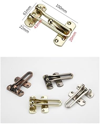 AMAZWI Slide Latch Deadbolt Door Lock